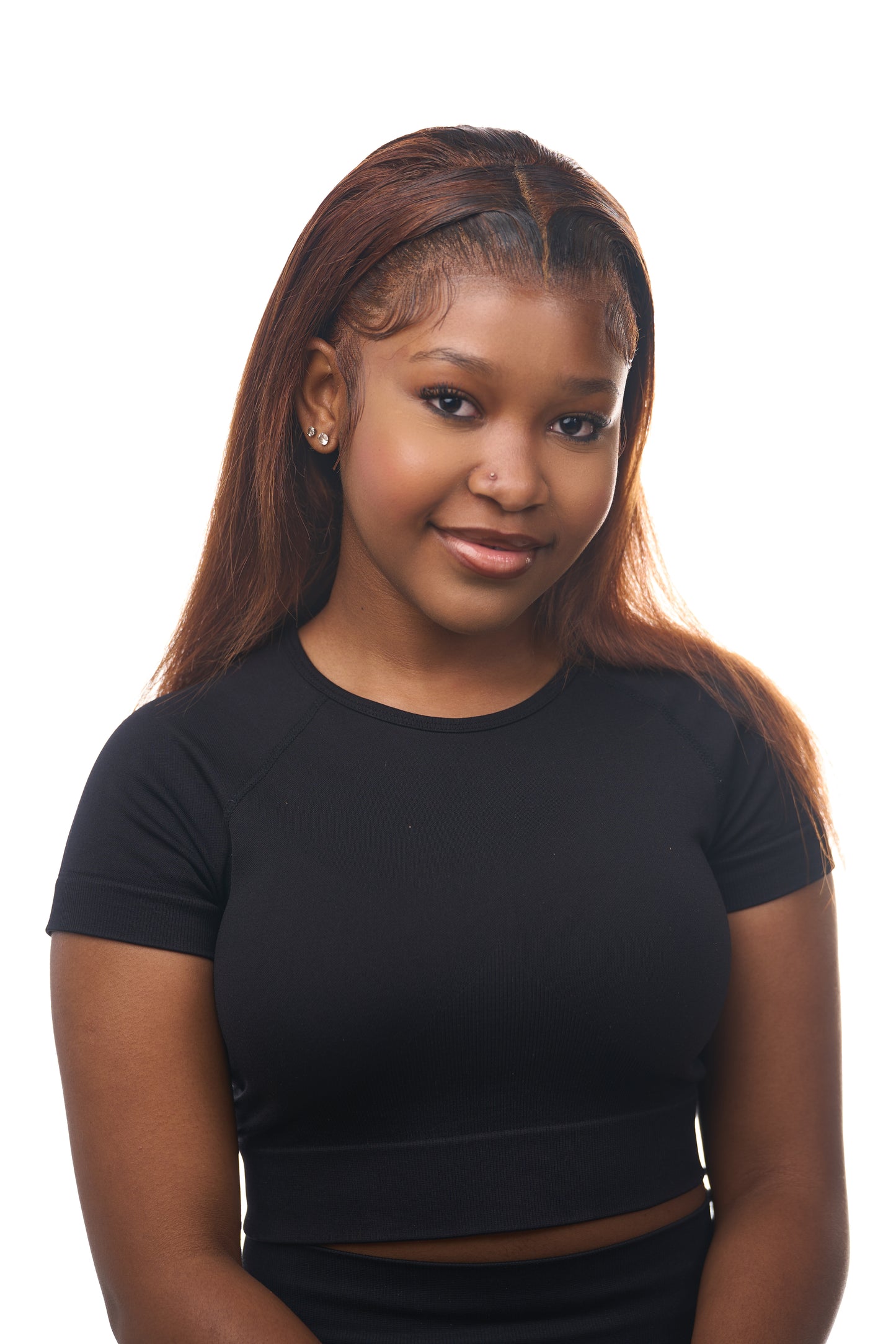 copper auburn / deep ginger-brown Straight Wig