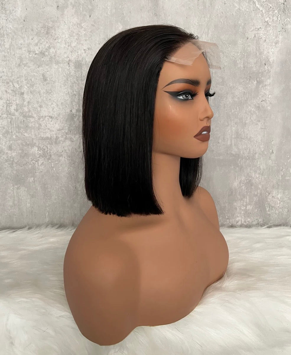SDD 5x5 Closure Wig Straight BOB Wig 1B Color