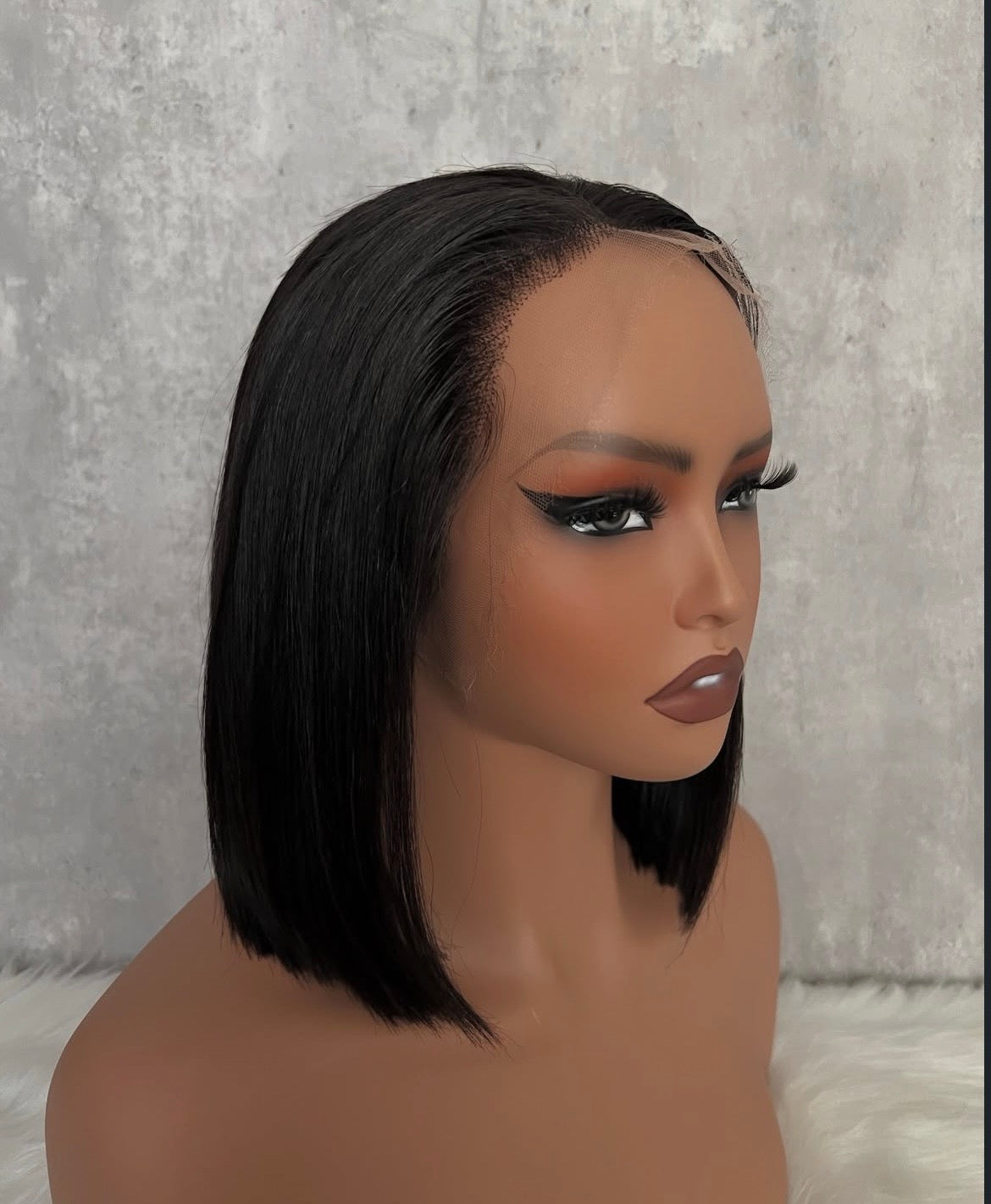 SDD 13x4 Frontal Wig Straight BOB Wig 1B Color