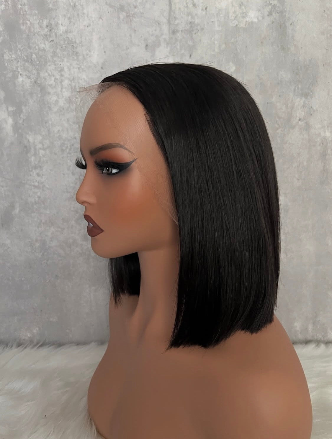 SDD 13x4 Frontal Wig Straight BOB Wig 1B Color