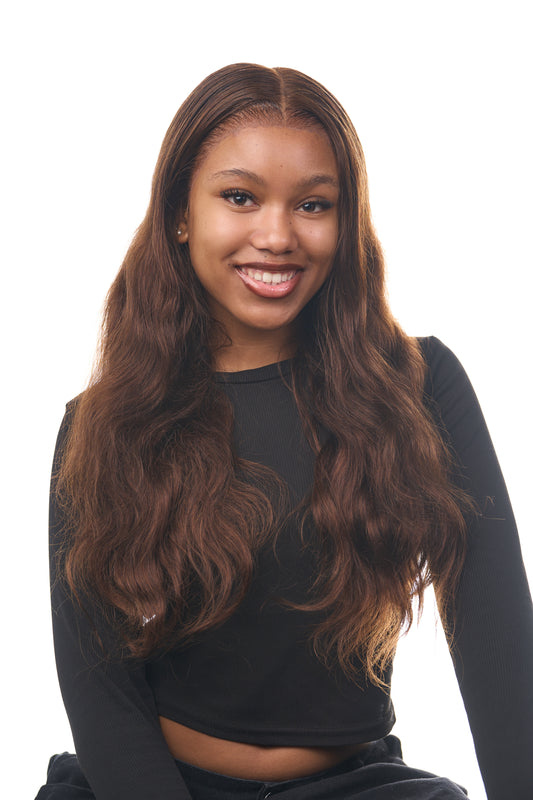 Chocolate Brown  Body Wave Wig