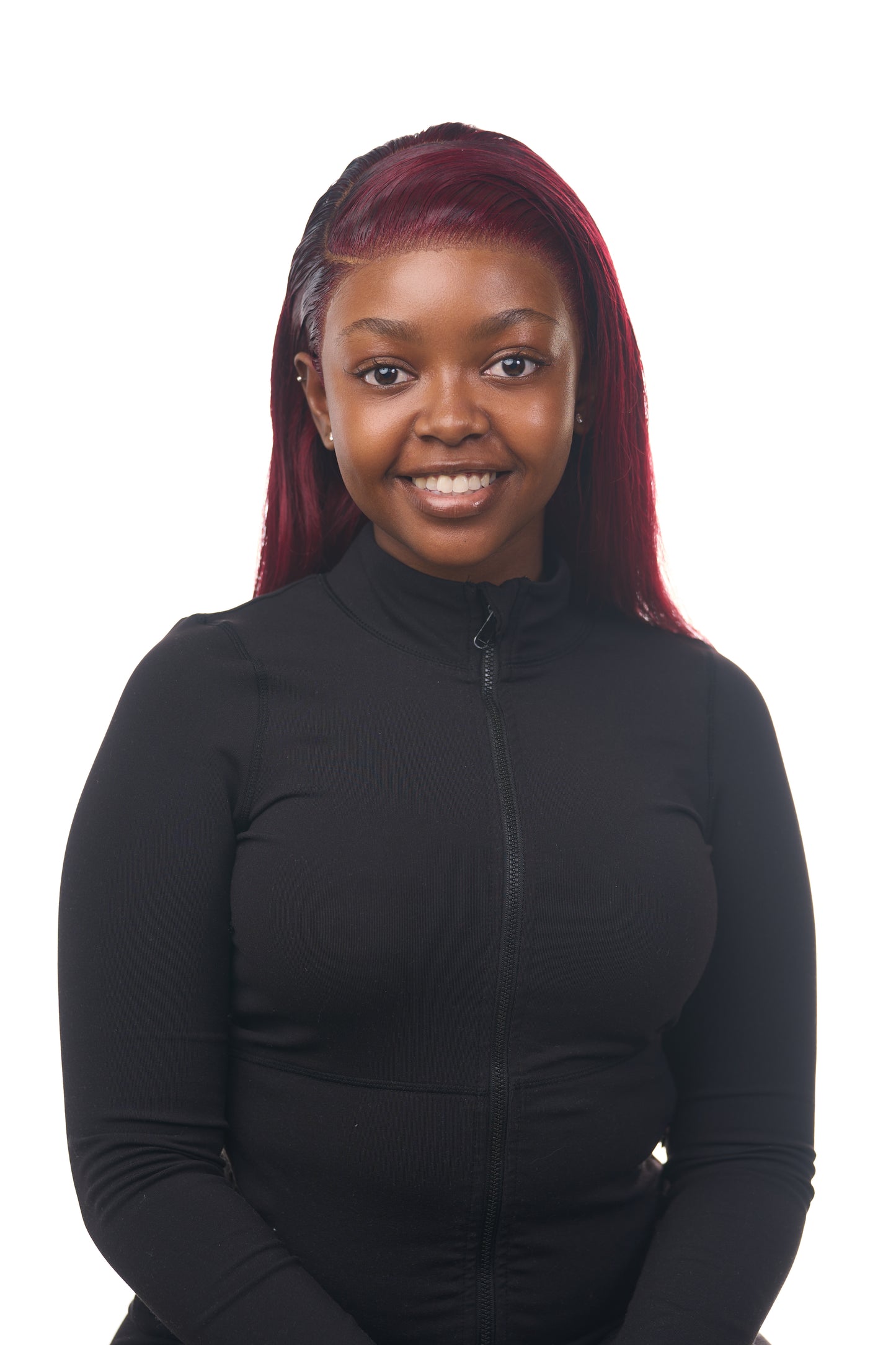 Burgundy (99J) Straight Frontal Wig