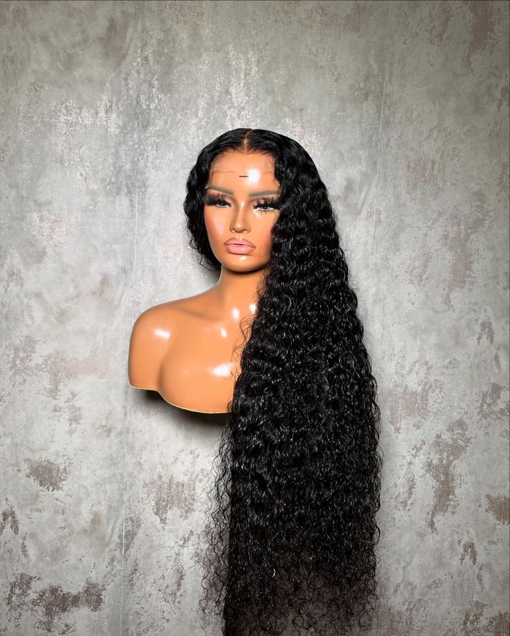 13x4 Deep Wave Transparent  Lace Wig (300% Density)